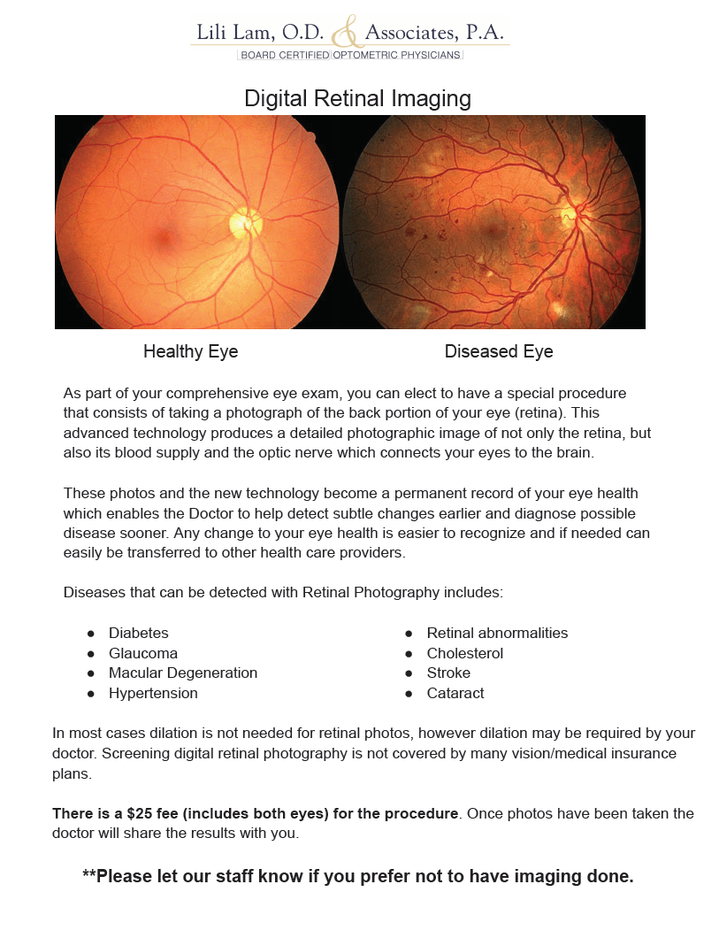 Patient Forms Lili Lam OD & Associates, PA