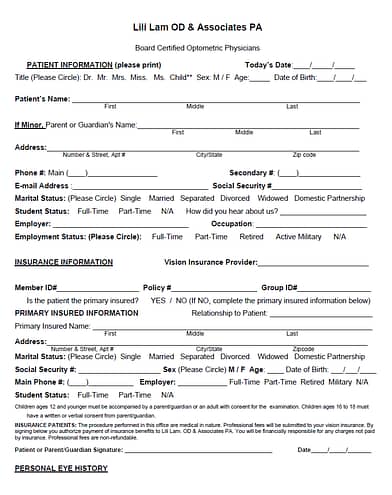 Patient Intake Form